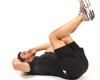 Buikspieroefeningen reverse crunch
